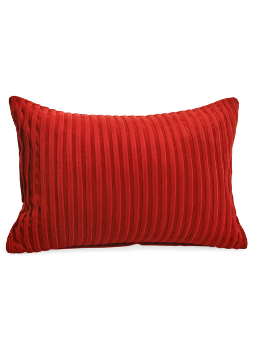 Velvet Red Poly Pillow