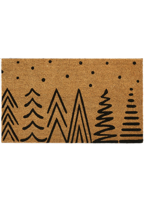 Vinyl Christmas Trees Doormat
