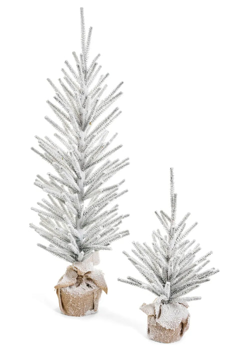 Snowy Pine Burlap Base Tree