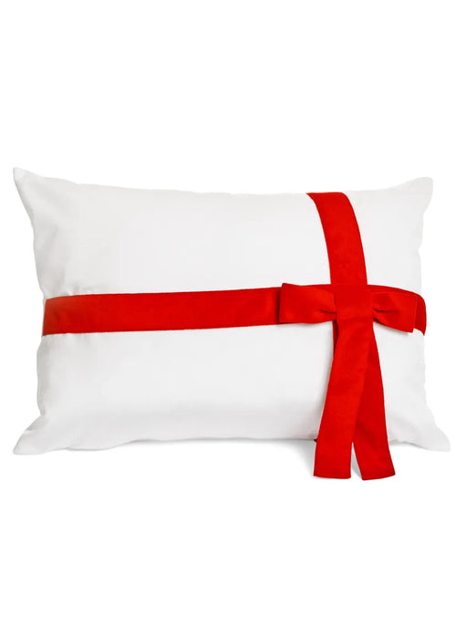 Christmas Divine Bow Poly Pillow