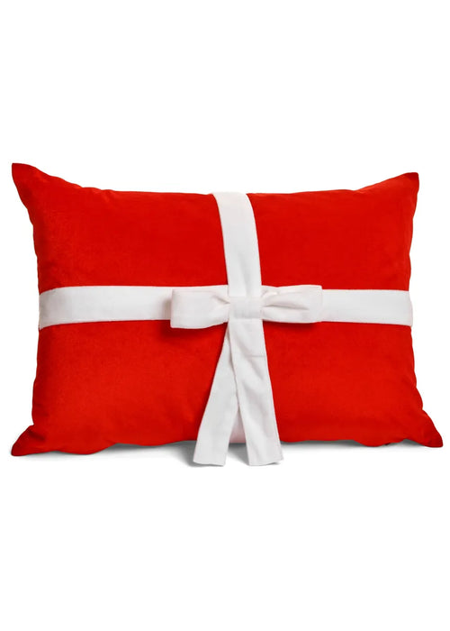 Christmas Divine Bow Poly Pillow
