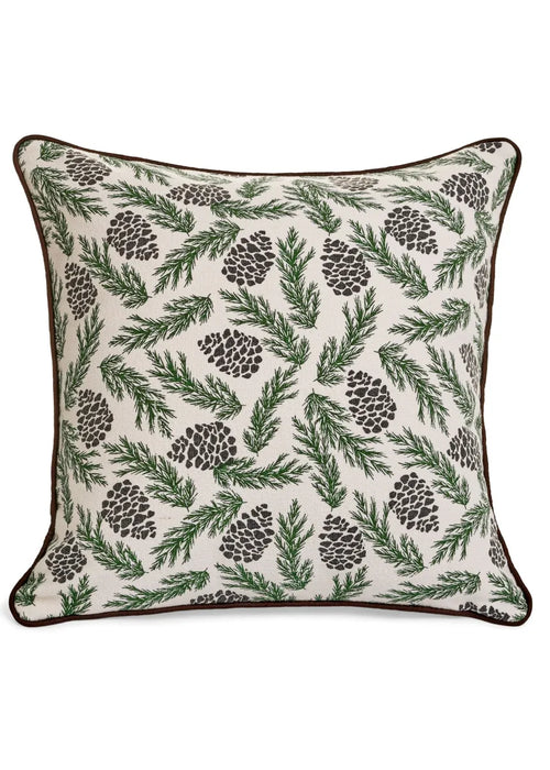 Christmas Pinecone Print Pillow