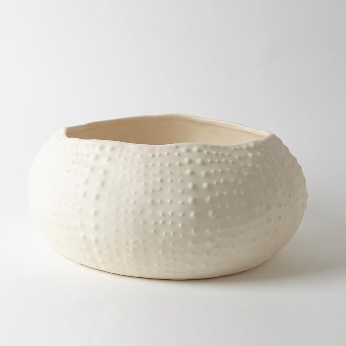 Ceramic Urchin Bowl - Matte White