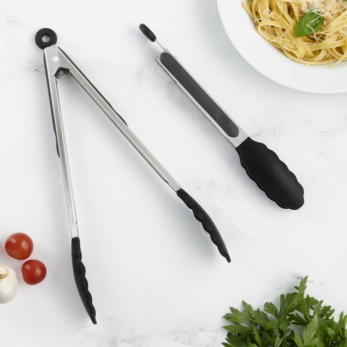 Cutlery-Pro Black Food Tongs