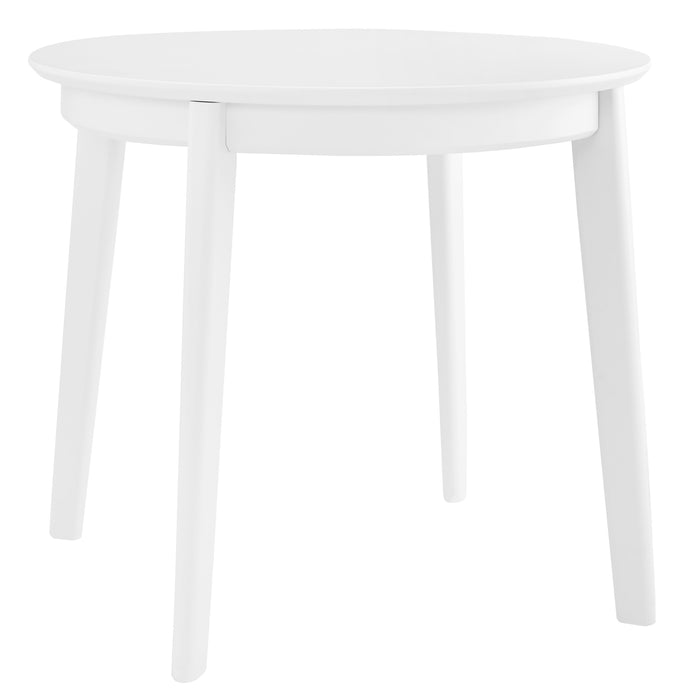 Atle Round Dining Table - White