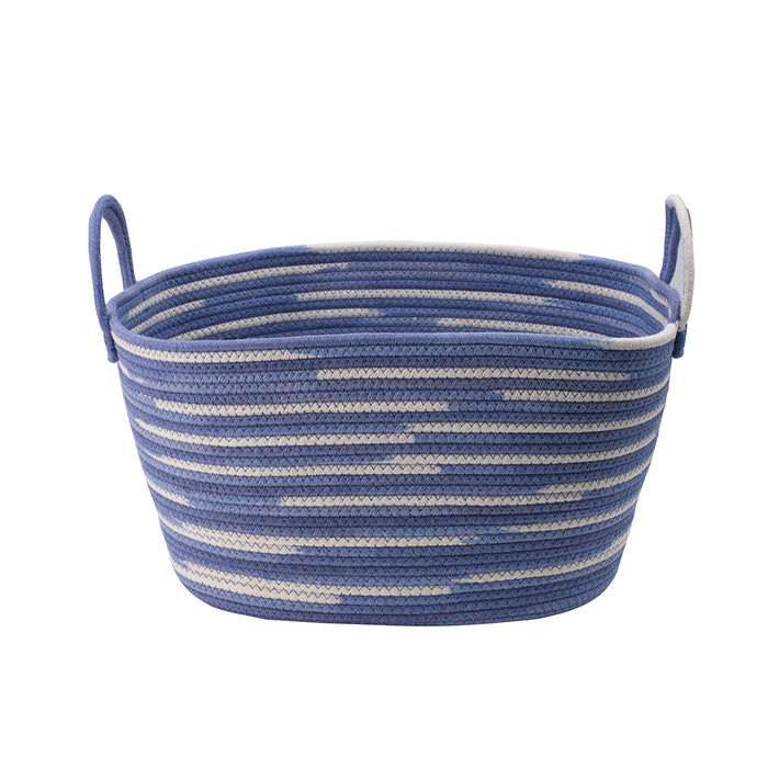 Navy Blue Oval Basket