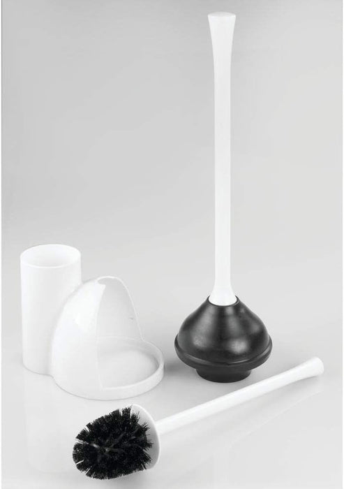 InterDesign Una Slim Bowl Brush And Plunger Set