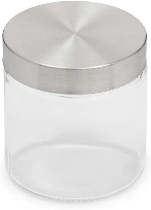 Small Round Glass Jar