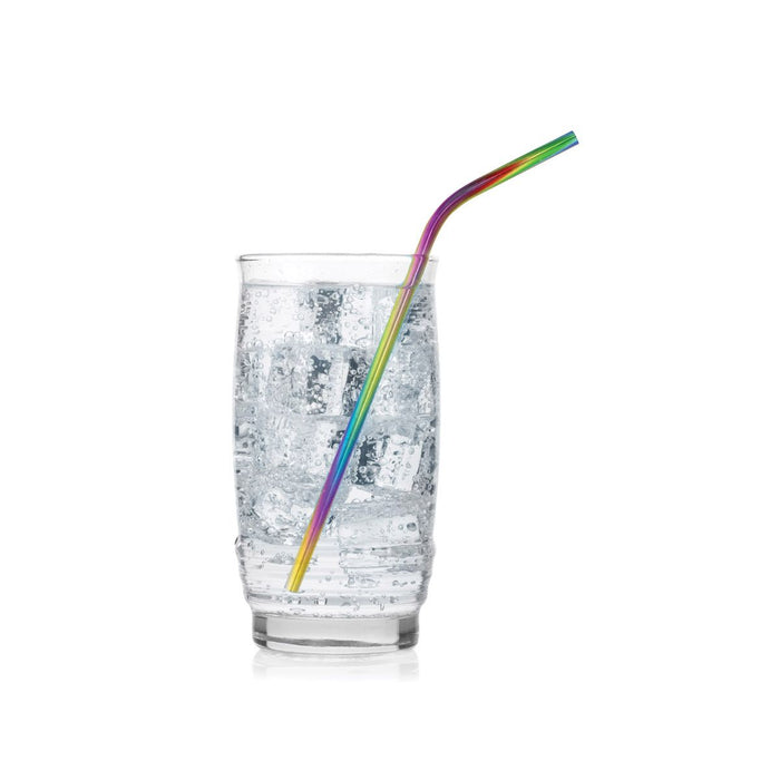 HIC Kitchen Rainbow Drinking Straw With Brush