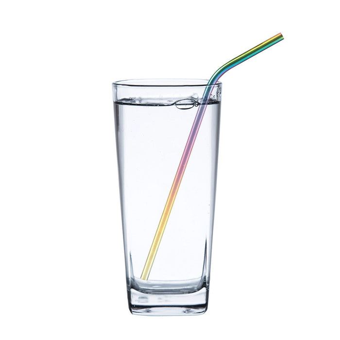 HIC Kitchen Rainbow Drinking Straw With Brush