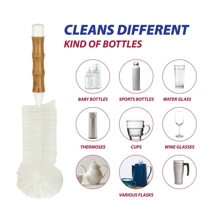 Bamboo Water Bottle Brush