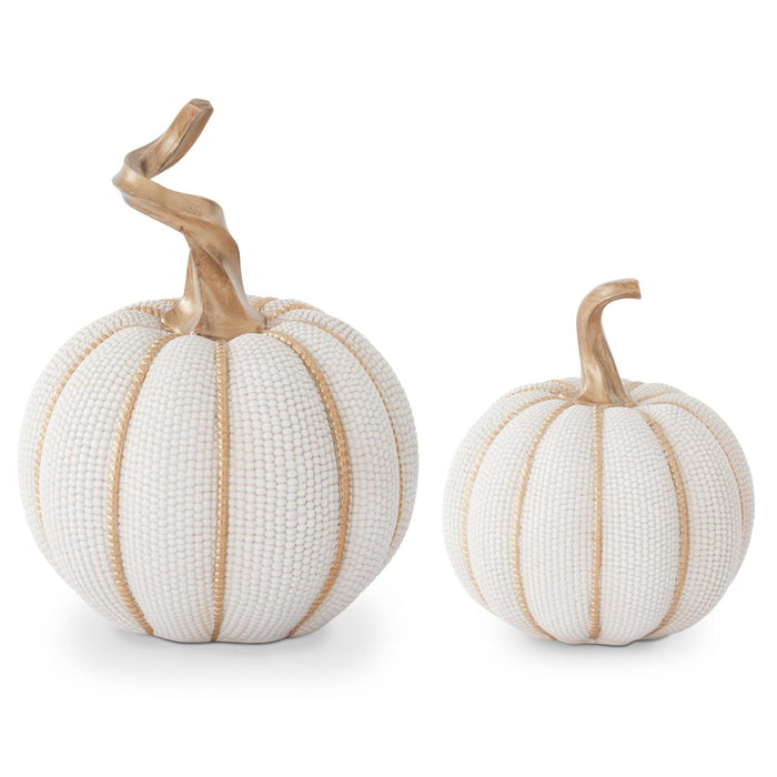 Cream & Gold Indian Corn Pumpkin