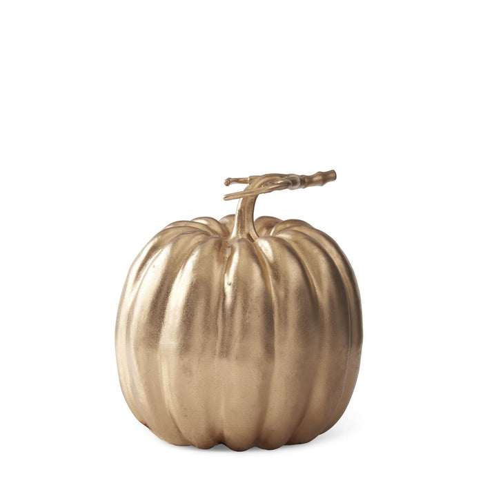 7.75" Gold Pumpkin