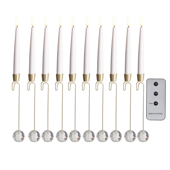 Lighted Candle Ornament w/Remote