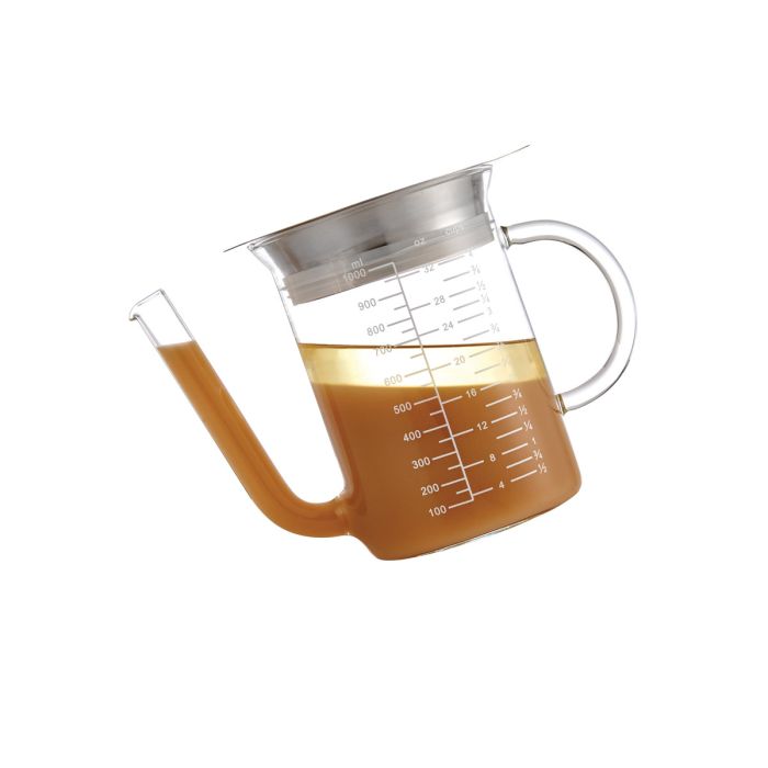 Glass Gravy Strainer