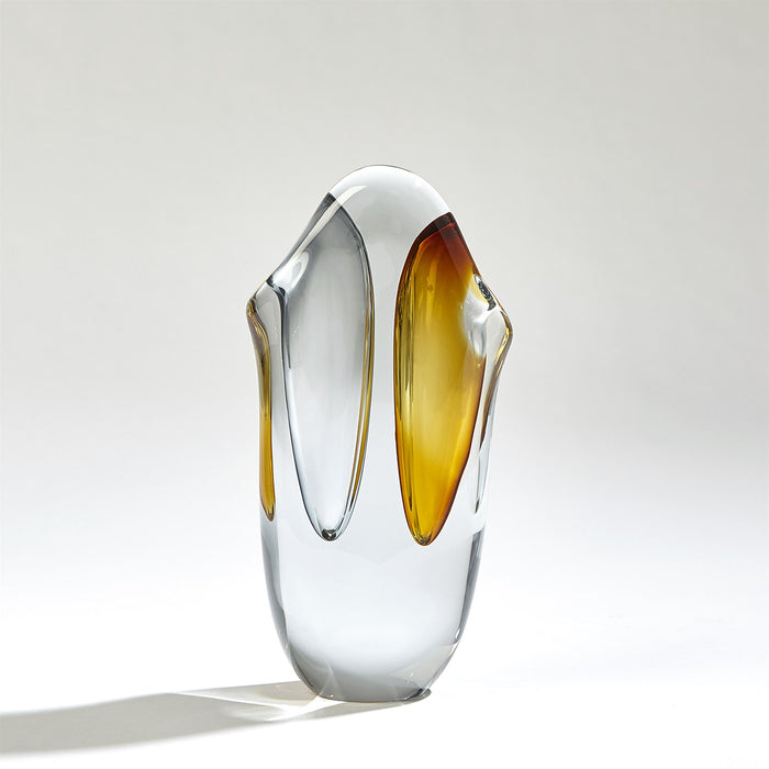 Duet Vase - Amber / Grey