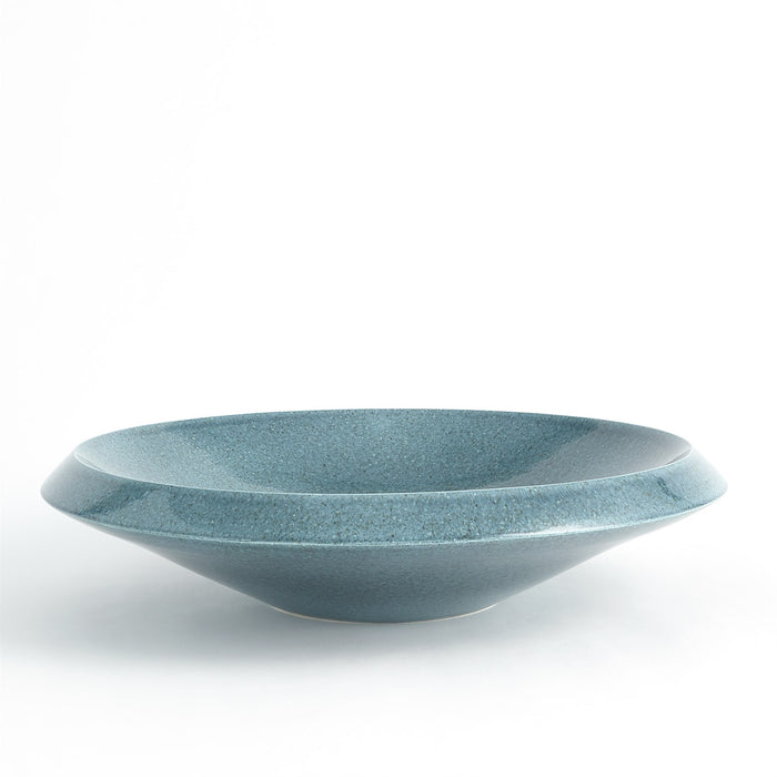 Teal Round Low Bowl