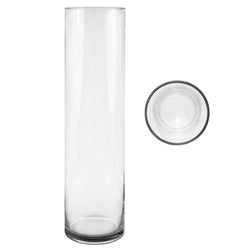 Cylinder Clear Glass Vase