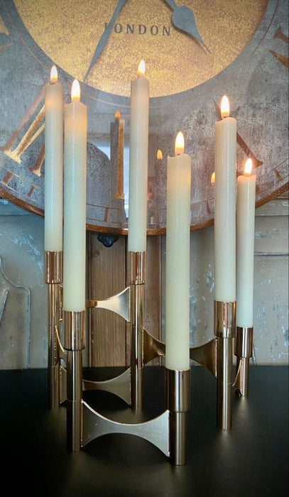 Modern Metallic Taper Candle Holder