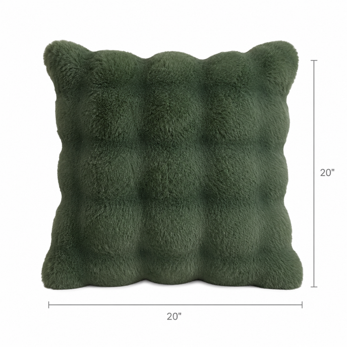 Bubble Faux Fur Pillow