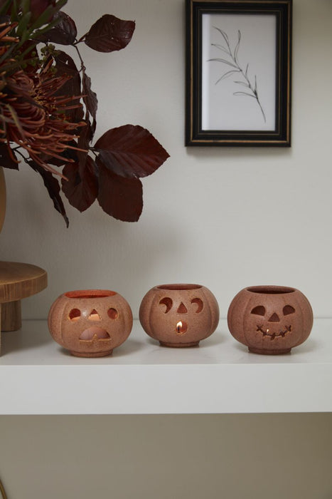 Grinning Pumpkin Votive - Assorted