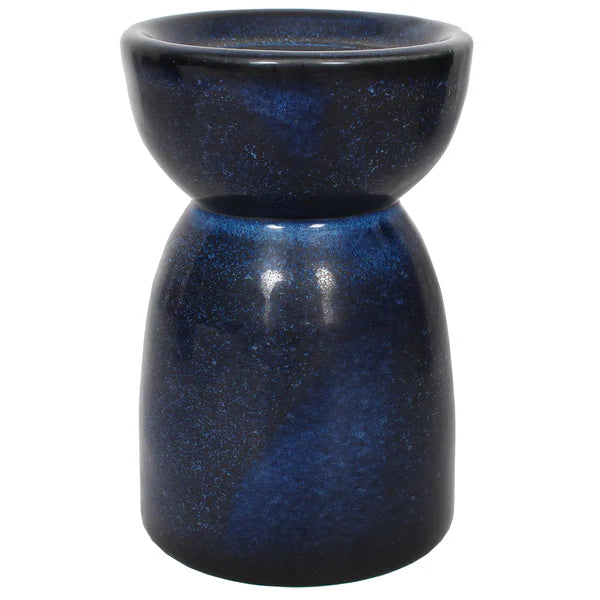 Indigo Pillar Candleholder- Matt