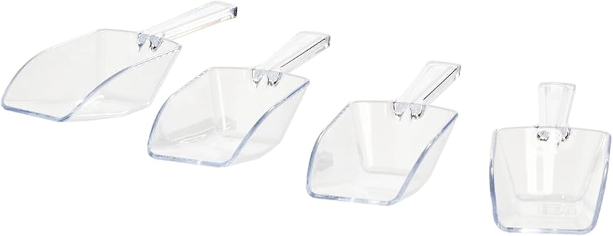 Set Of 4 Large Food Scoops