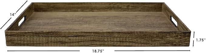 Wooden Look Serving Tray