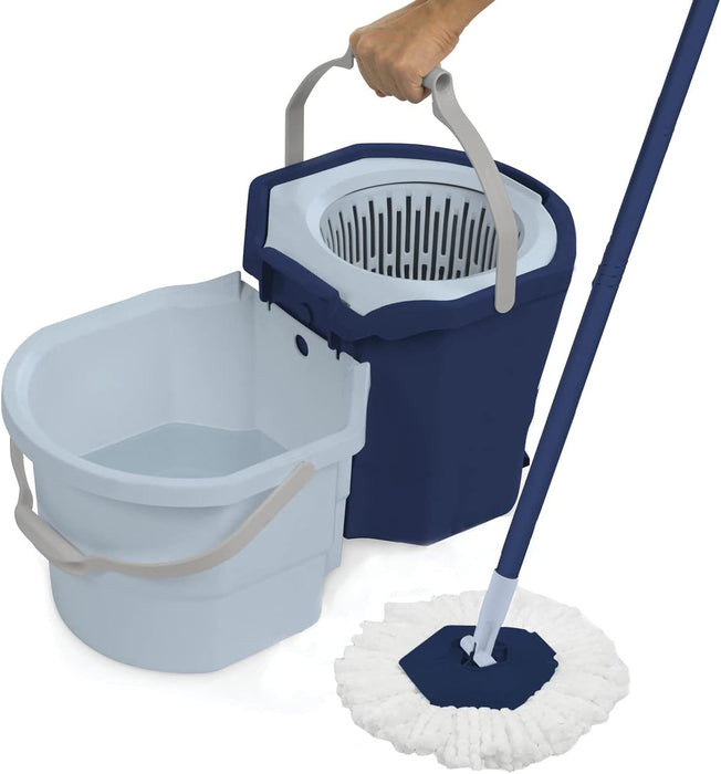 Casabella Clean Water Microfiber Spin Bucket And Mop System