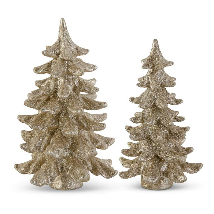 Resin Gold Glittered Tree