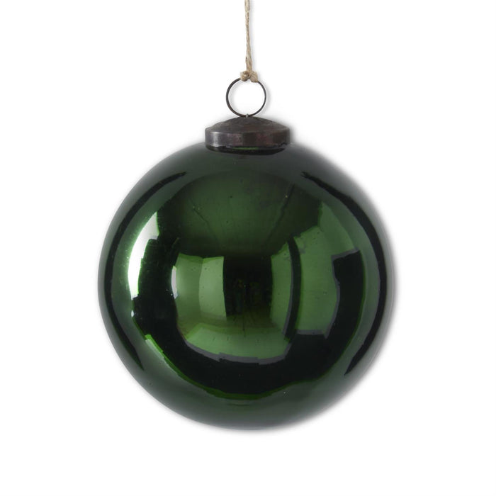 Green Glass Ornament