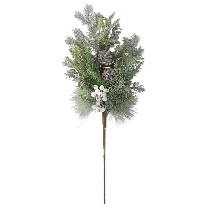 Mixed Pine w/Pinecones & Berries Stem