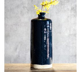 Deep Blue Terracotta Vase