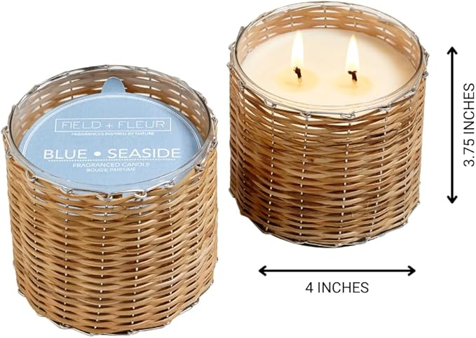 Blue Seaside 2-Wick Candle
