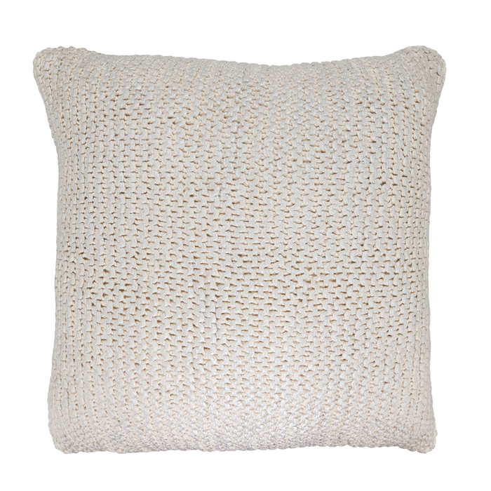 Knitted Design Ivory Down Pillow