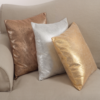 Shimmering Down Filled Pillow - Gold