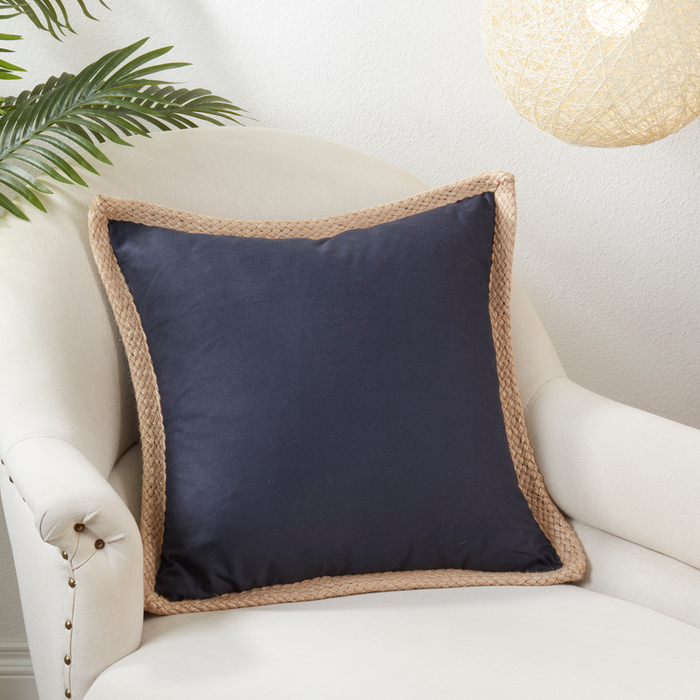Jute Braided Down Filled Pillow