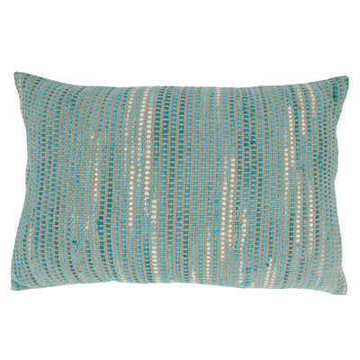 Striped Woven Poly Filled Pillow - Blue