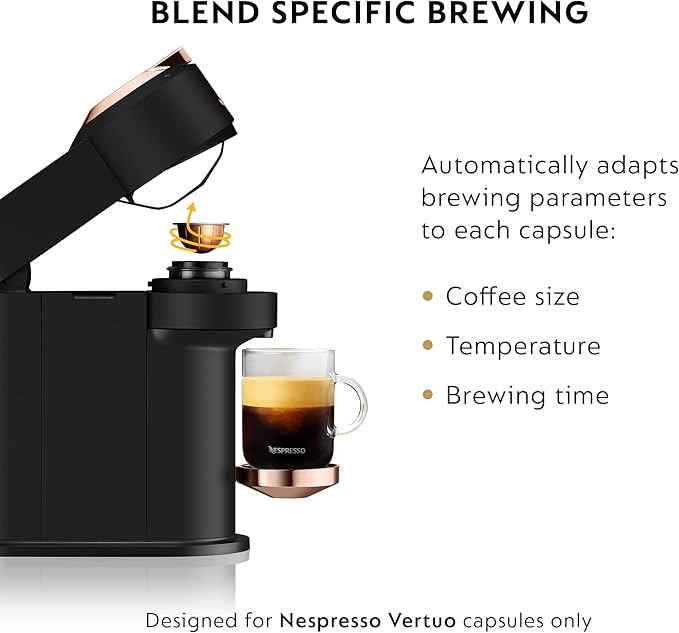 Nespresso Vertuo Next Coffee & Espresso Machine - Rose Gold
