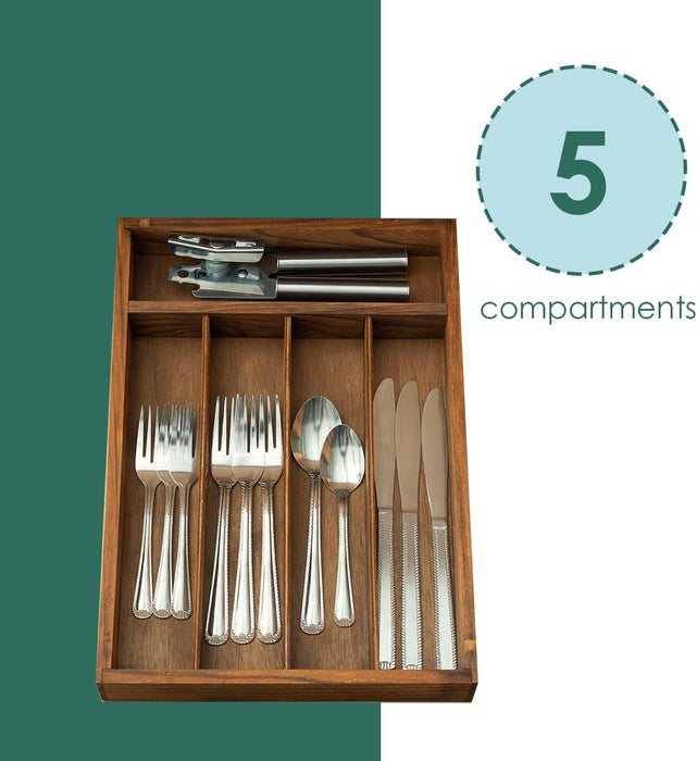 Pine Cutlery Tray