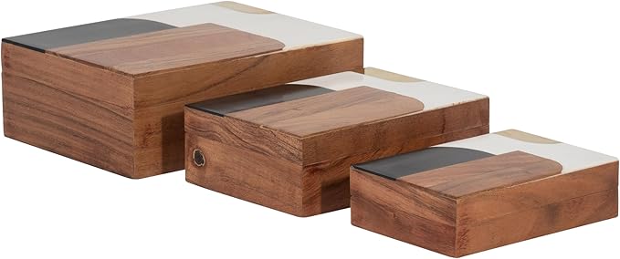 Resin Mid-Century Boxes