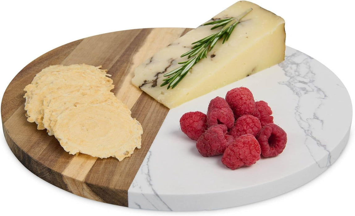 Marble / Wood Round Cheese Board