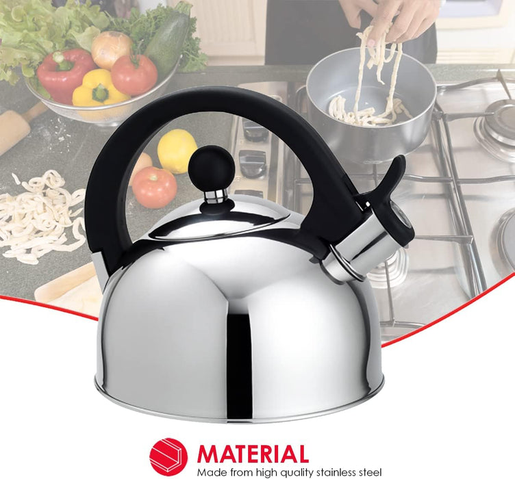 2.5L Polished Stainless Steel Tea Kettle