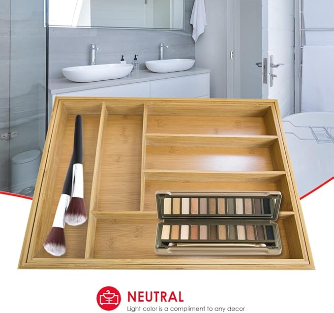 Bamboo Expandable Cutlery Tray