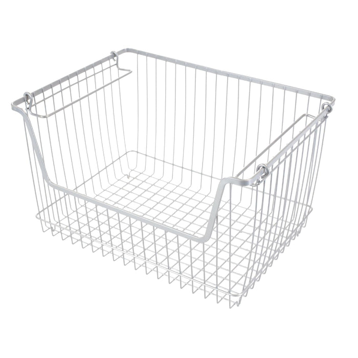 Wire Large Storage Basket - Silver