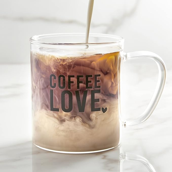 Coffee Love Glass Mug