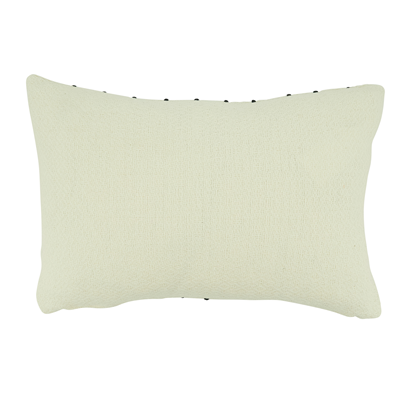 Twisted Cord Poly Filled Pillow - Black & White