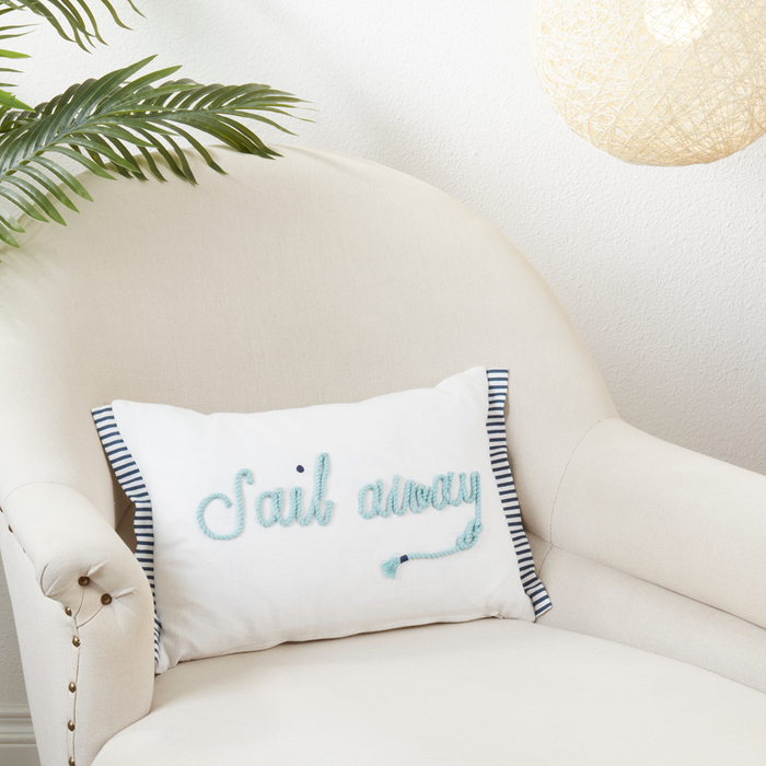 Sail Away Poly Filled Pillow