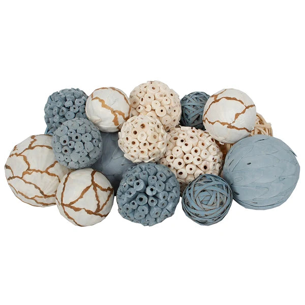 18pc. Silver Dried Exotic Orbs - Assorted