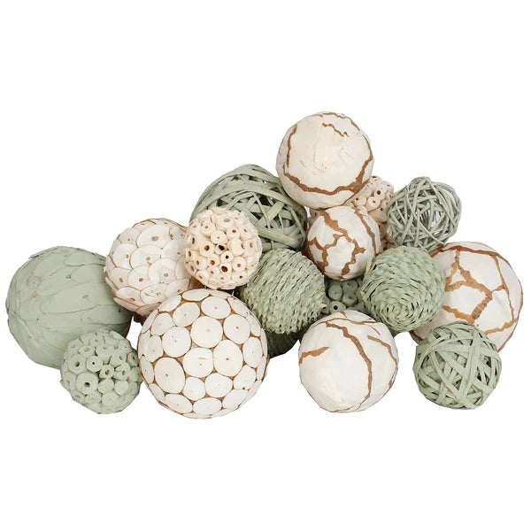 18pc. Evergreen Dried Exotic Orbs - Assorted